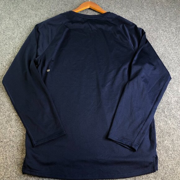 Wolaco Way of Life Long Sleeve Shirt Mens Large Blue Running Performance - Picture 5 of 6